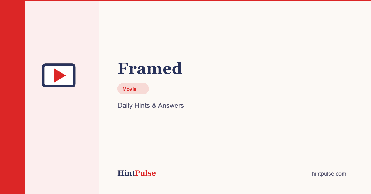 Framed Answer & Hints Today, Aug 8, 2026